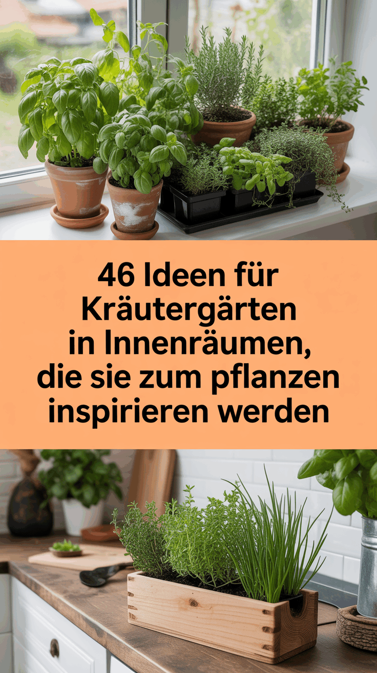 46 Ideen für Kräutergärten in Innenräumen, die Sie zum Pflanzen inspirieren werden