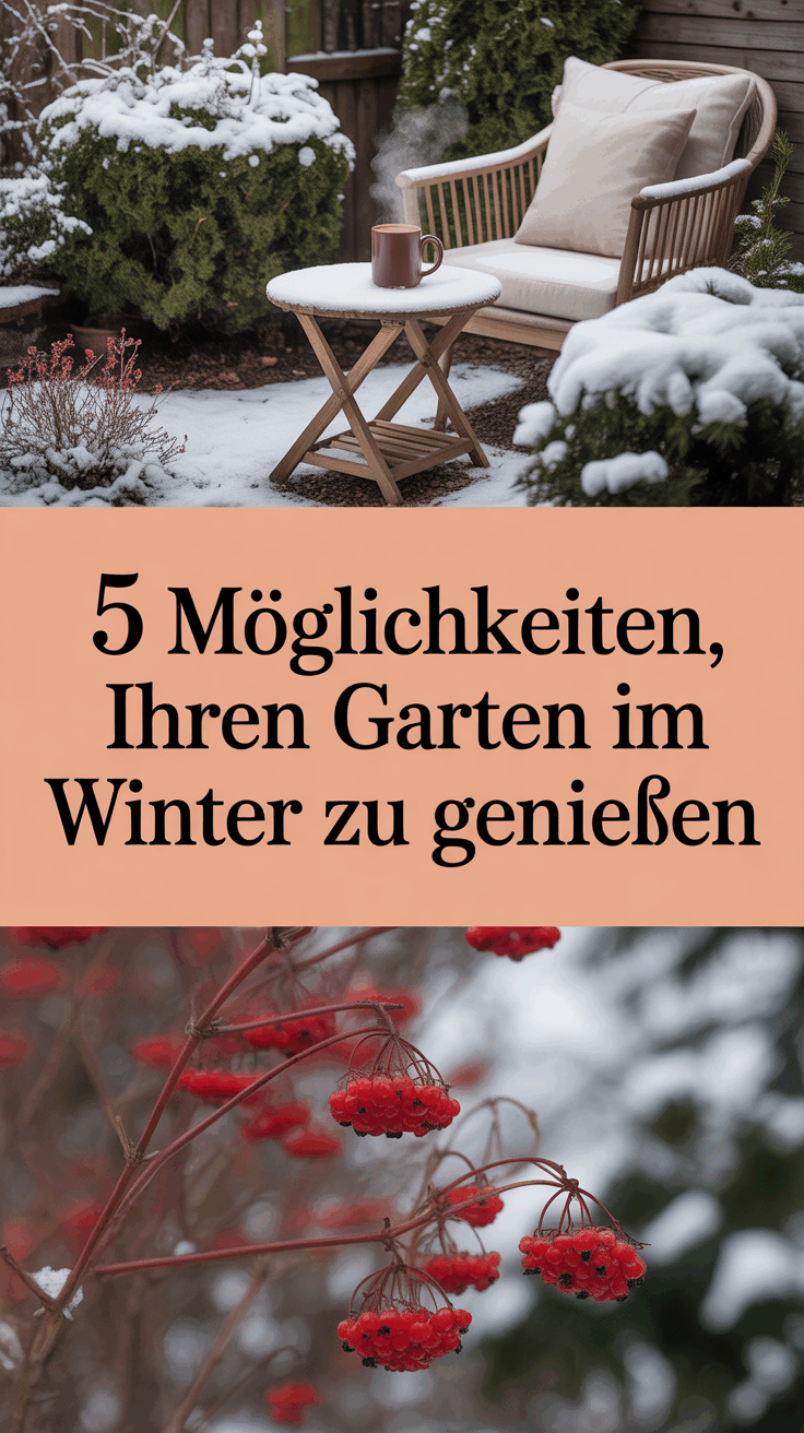 5 Möglichkeiten, Ihren Garten im Winter zu genießen