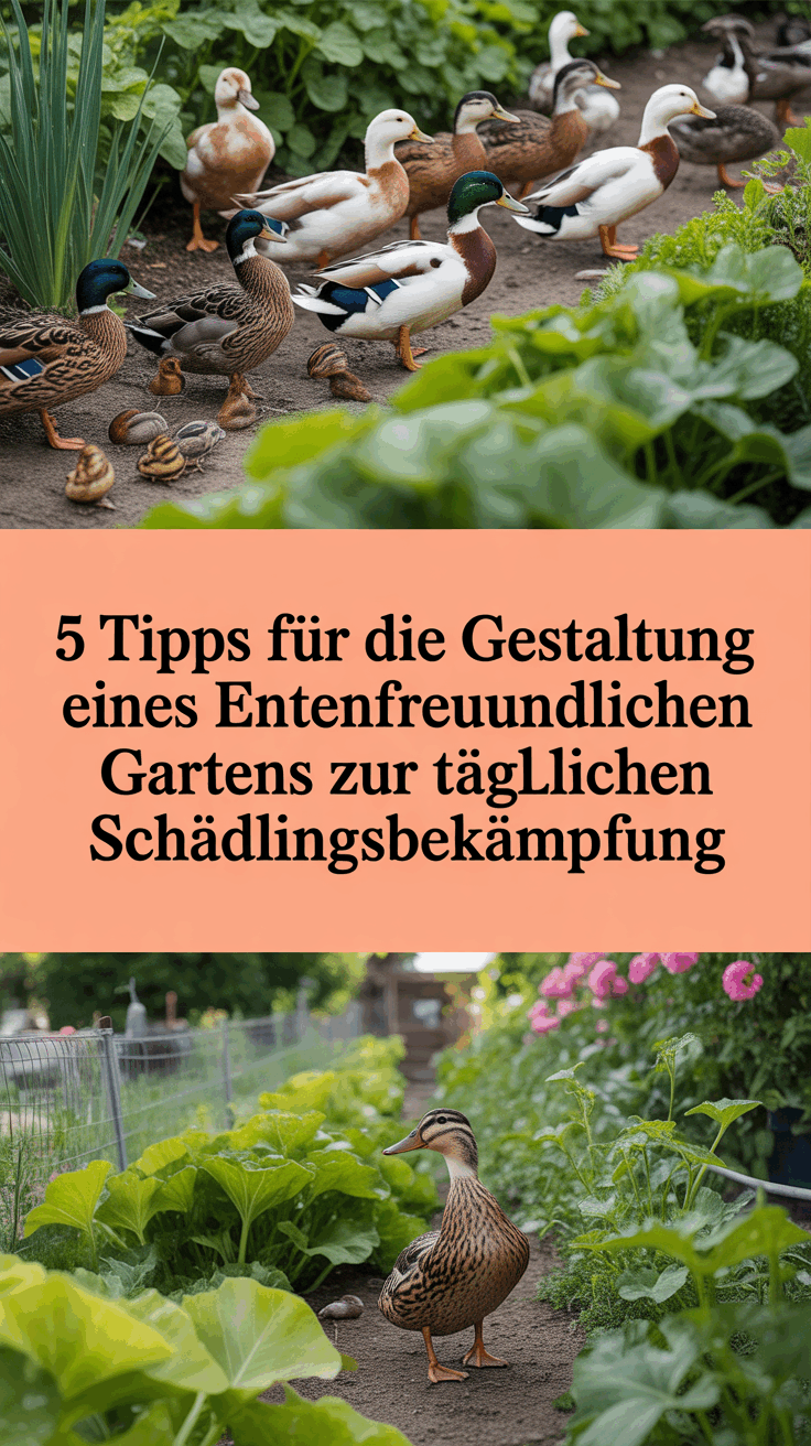 5 Tipps für die Gestaltung eines entenfreundlichen Gartens zur täglichen Schädlingsbekämpfung