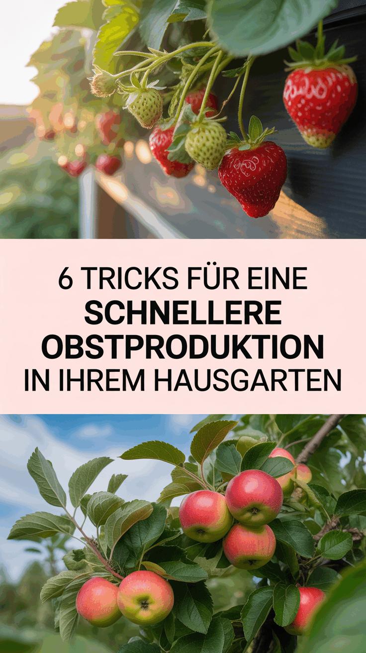 6 Tricks für eine schnellere Obstproduktion in Ihrem Hausgarten