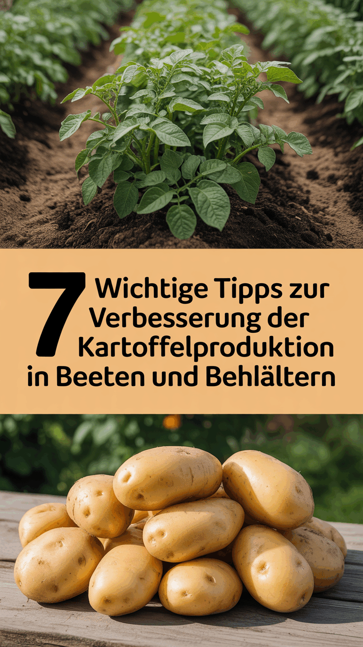 7 wichtige Tipps zur Verbesserung der Kartoffelproduktion in Beeten und Behältern