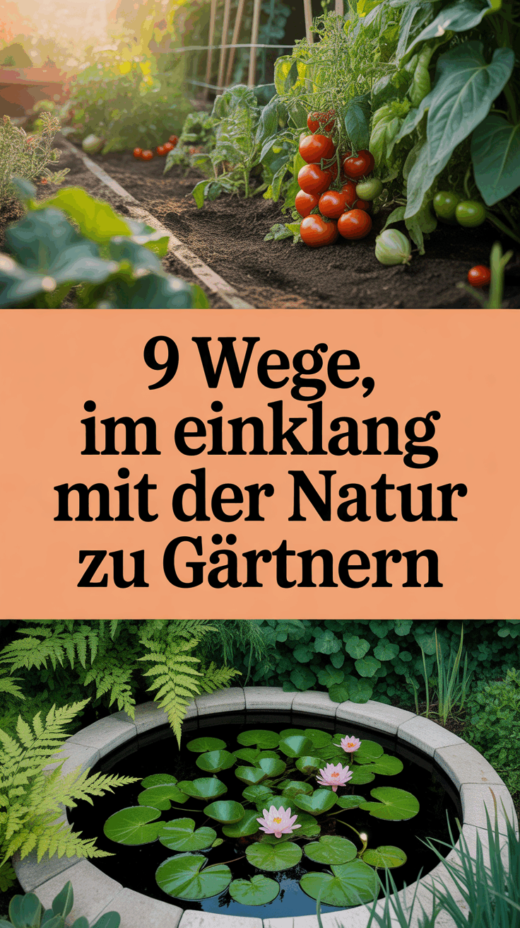 9 Wege, im Einklang mit der Natur zu gärtnern
