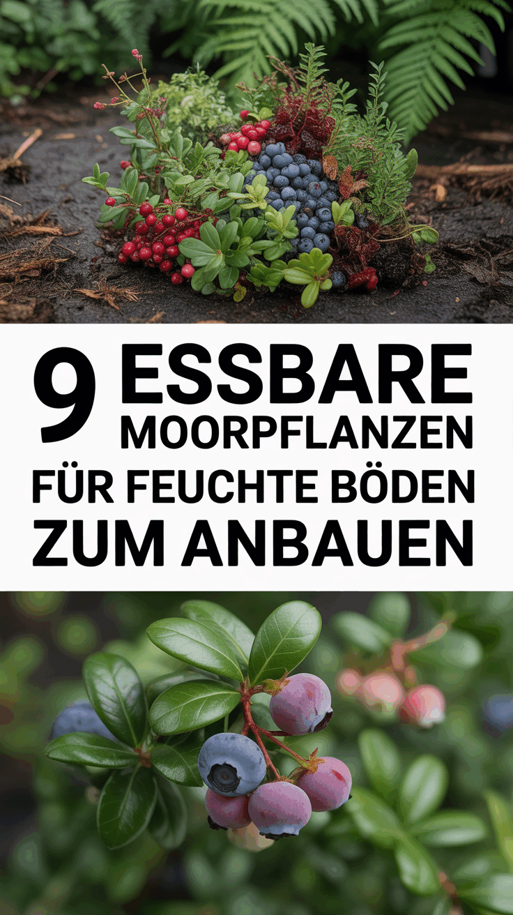 9 essbare Moorpflanzen für feuchte Böden zum Anbauen