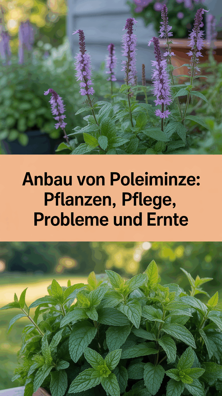 Anbau von Poleiminze: Pflanzen, Pflege, Probleme und Ernte