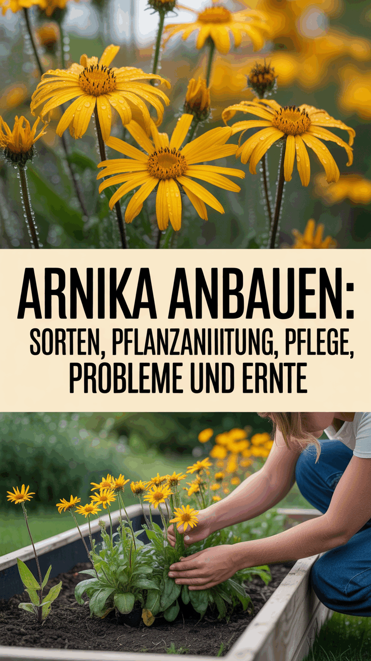 Arnika anbauen: Sorten, Pflanzanleitung, Pflege, Probleme und Ernte