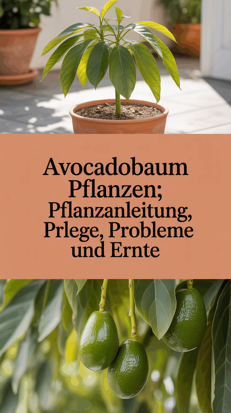 Avocadobaum pflanzen: Sorten, Pflanzanleitung, Pflege, Probleme und Ernte