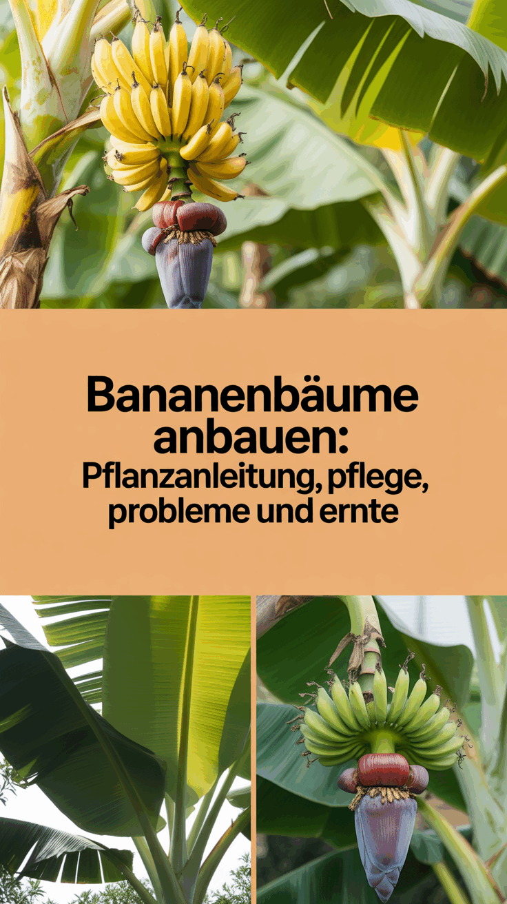 Bananenbäume Anbauen: Pflanzanleitung, Pflege, Probleme und Ernte