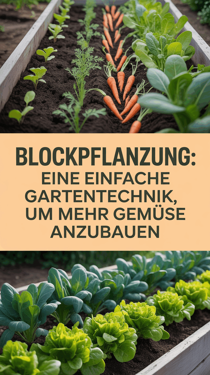 Blockpflanzung: Eine einfache Gartentechnik, um mehr Gemüse anzubauen