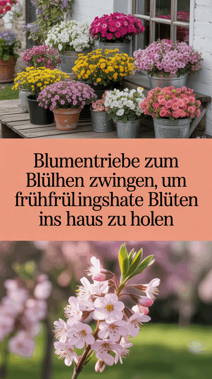 Blumentriebe zum Blühen zwingen, um frühfrühlingshafte Blüten ins Haus zu holen