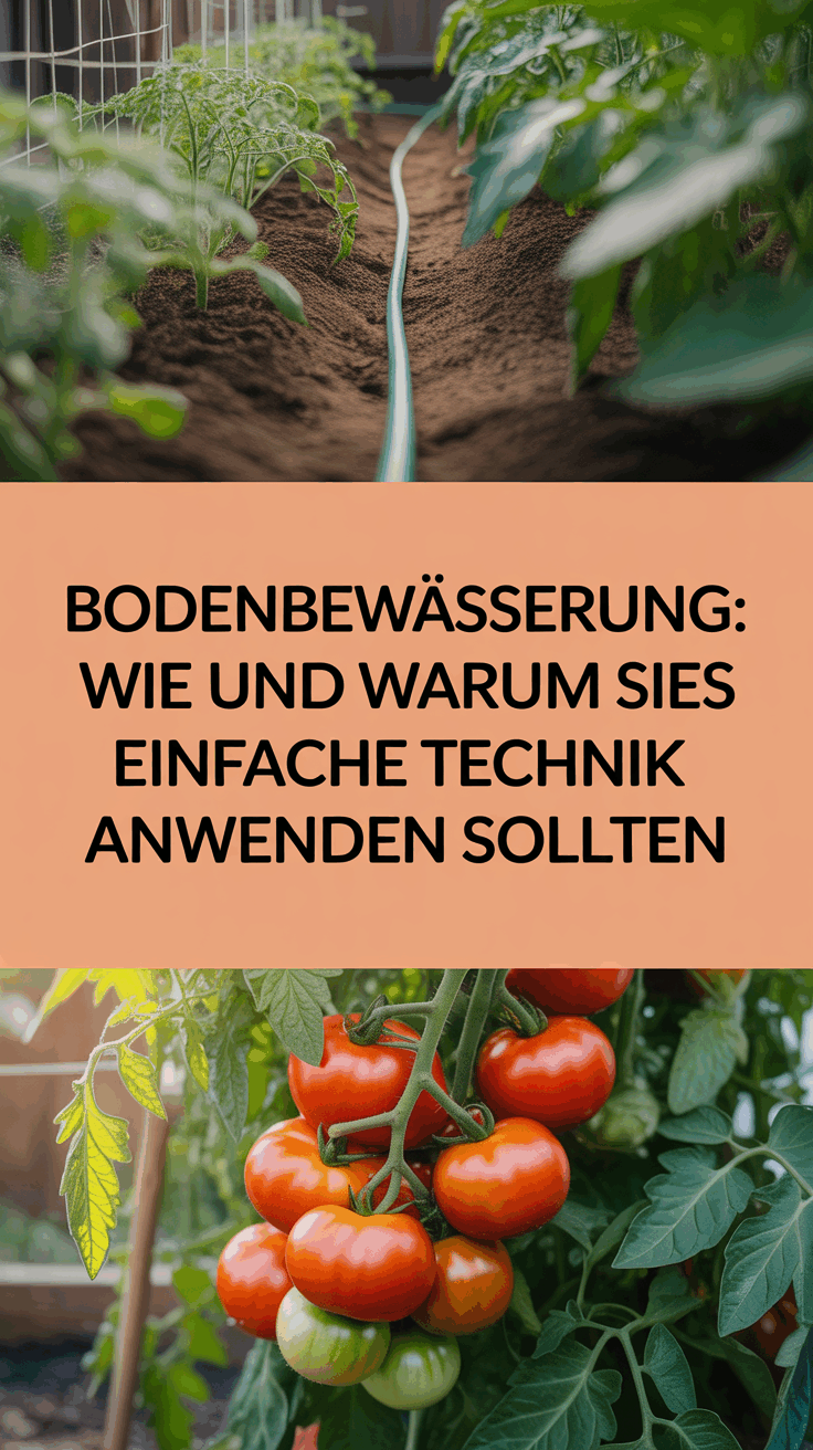 Bodenbewässerung: Wie und warum Sie diese einfache Technik anwenden sollten