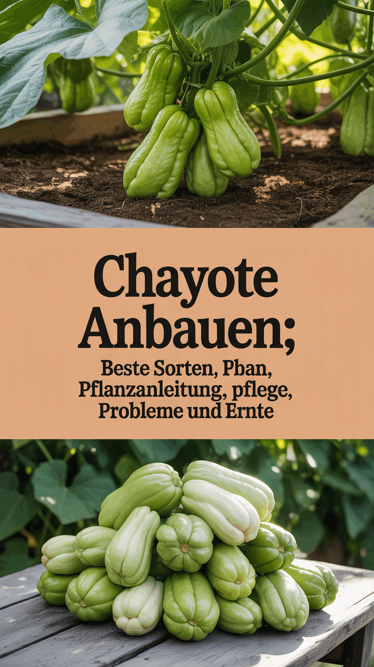 Chayote anbauen: Beste Sorten, Pflanzanleitung, Pflege, Probleme und Ernte