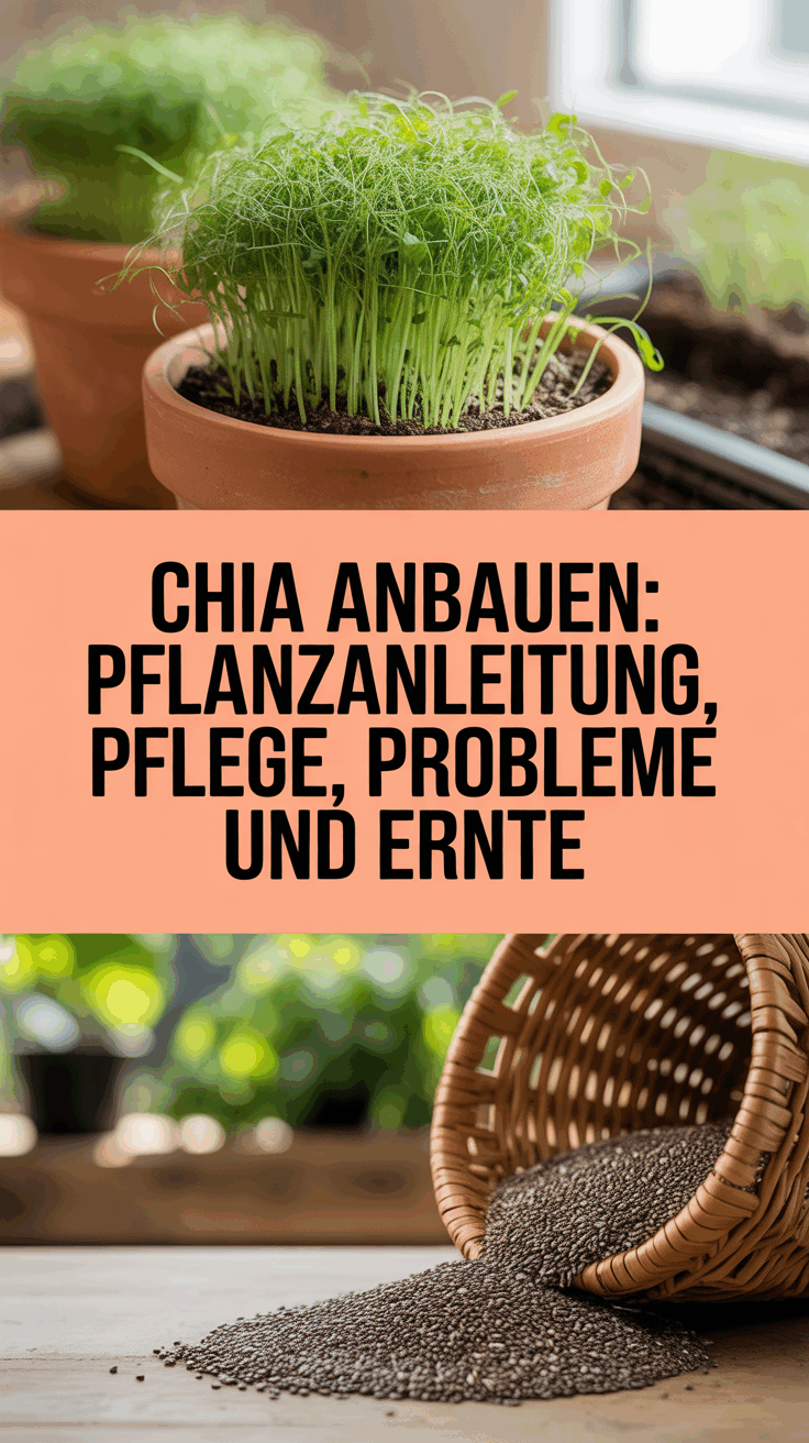 Chia anbauen: Pflanzanleitung, Pflege, Probleme und Ernte