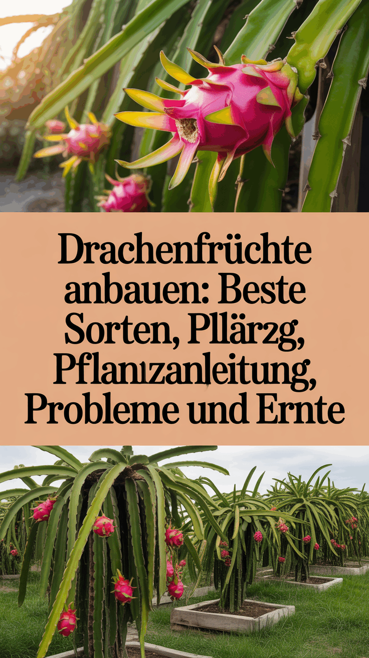 Drachenfrüchte anbauen: Beste Sorten, Pflanzanleitung, Pflege, Probleme und Ernte