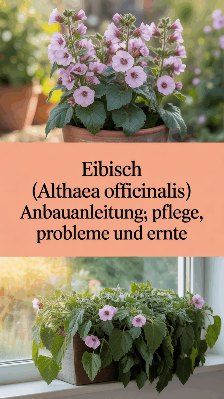Eibisch (Althaea officinalis): Anbauanleitung, Pflege, Probleme und Ernte