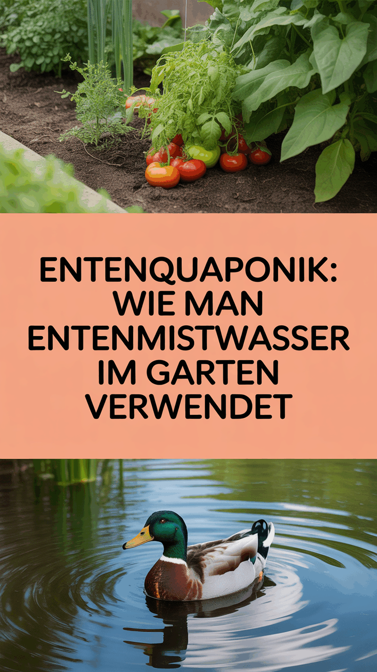 Entenquaponik: Wie man Entenmistwasser im Garten verwendet