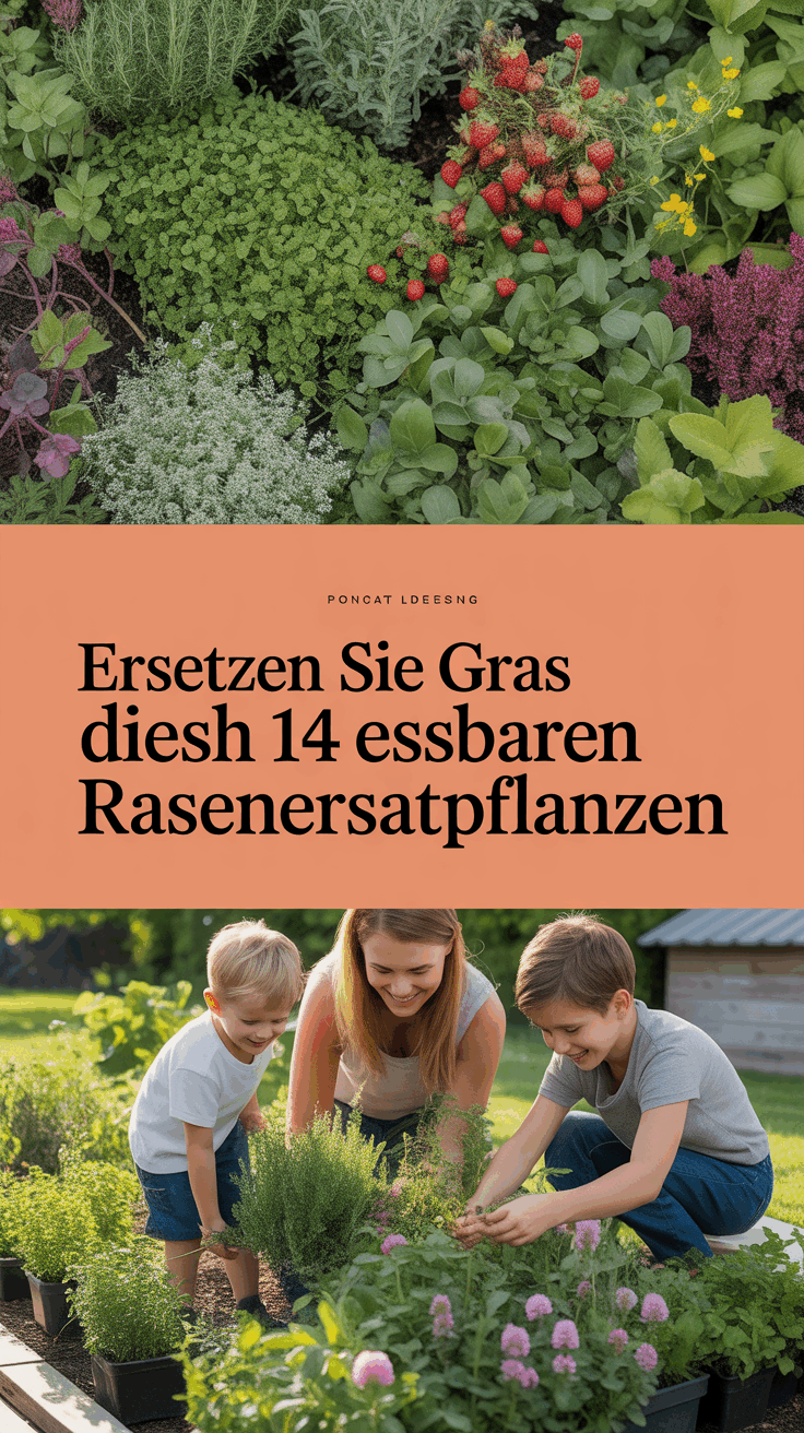 Ersetzen Sie Gras durch diese 14 essbaren Rasenersatzpflanzen