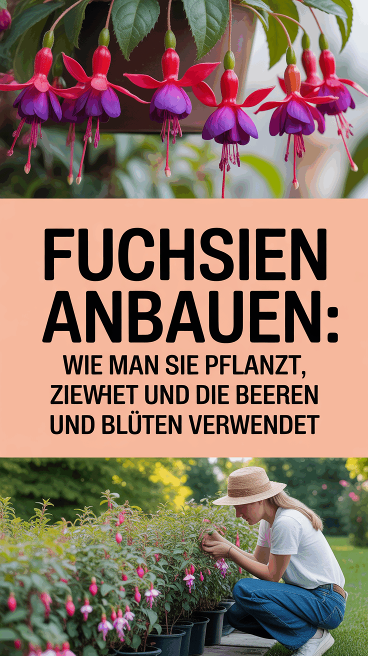 Fuchsien anbauen: Wie man sie pflanzt, zieht und die Beeren und Blüten verwendet