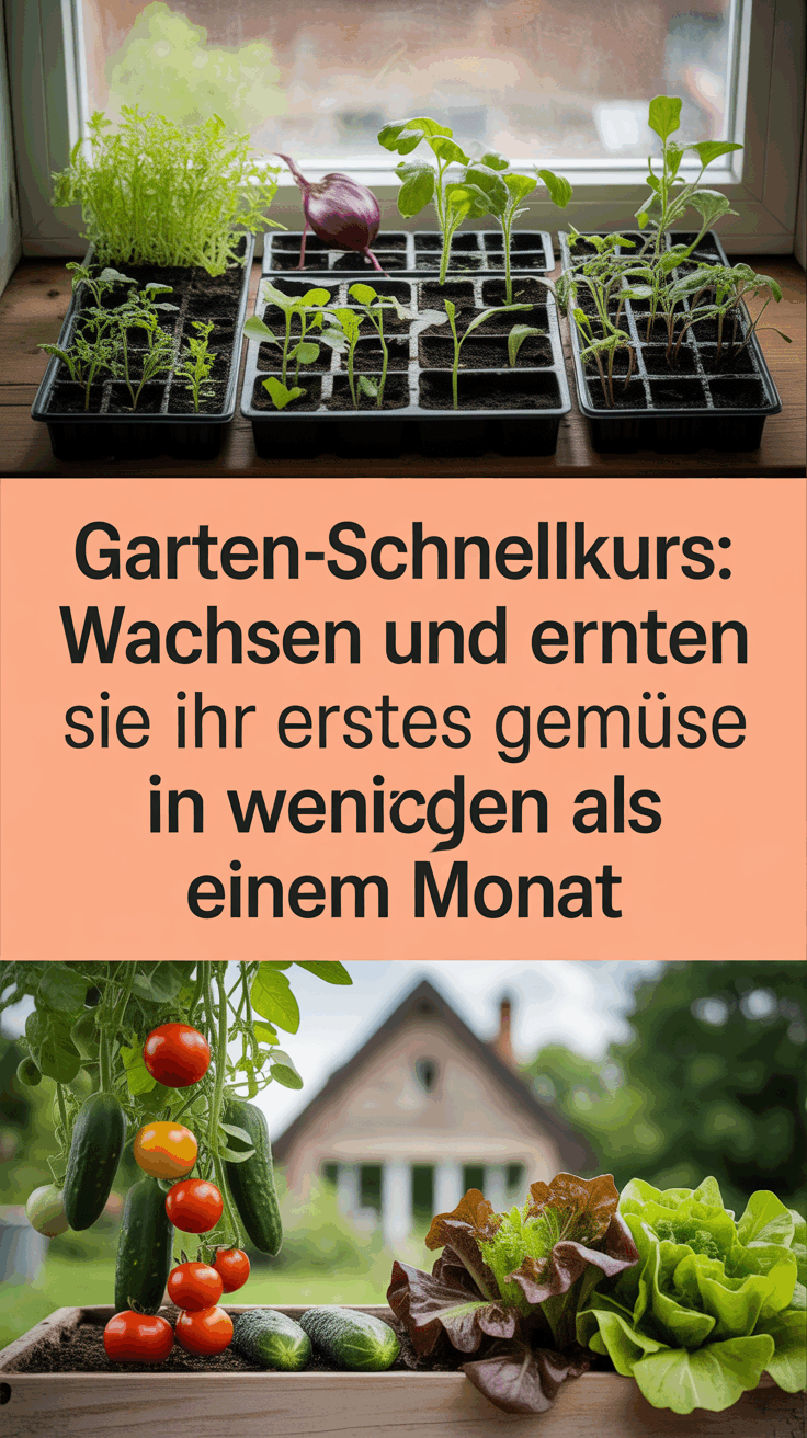 Garten-Schnellkurs: Wachsen und Ernten Sie Ihr erstes Gemüse in weniger als einem Monat