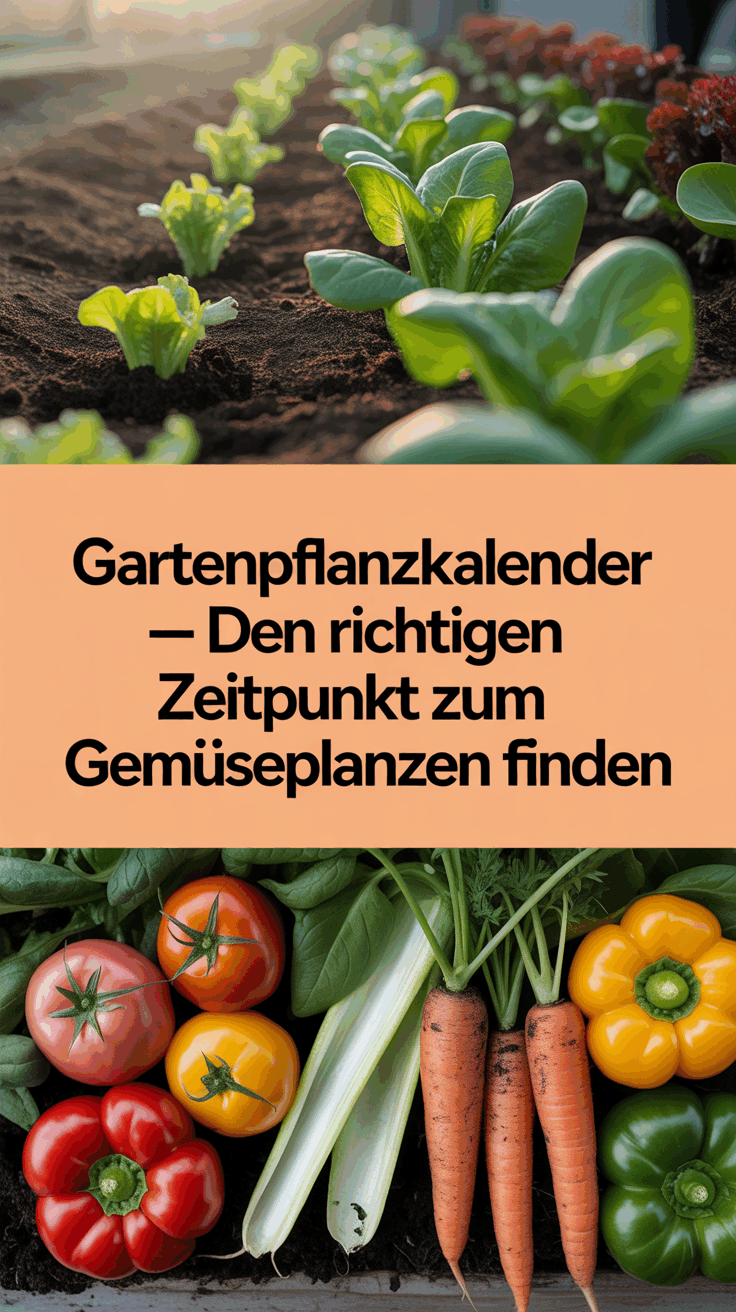 Gartenpflanzkalender – Den richtigen Zeitpunkt zum Gemüsepflanzen finden