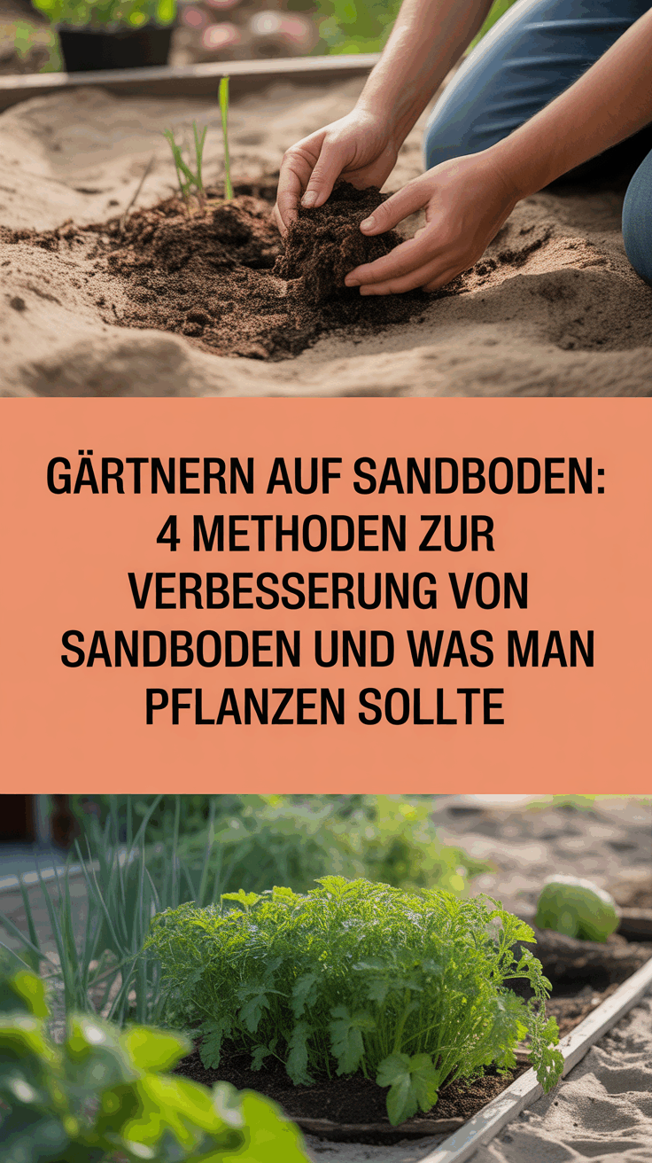 Gärtnern auf Sandboden: 4 Methoden zur Verbesserung von Sandboden und was man pflanzen sollte