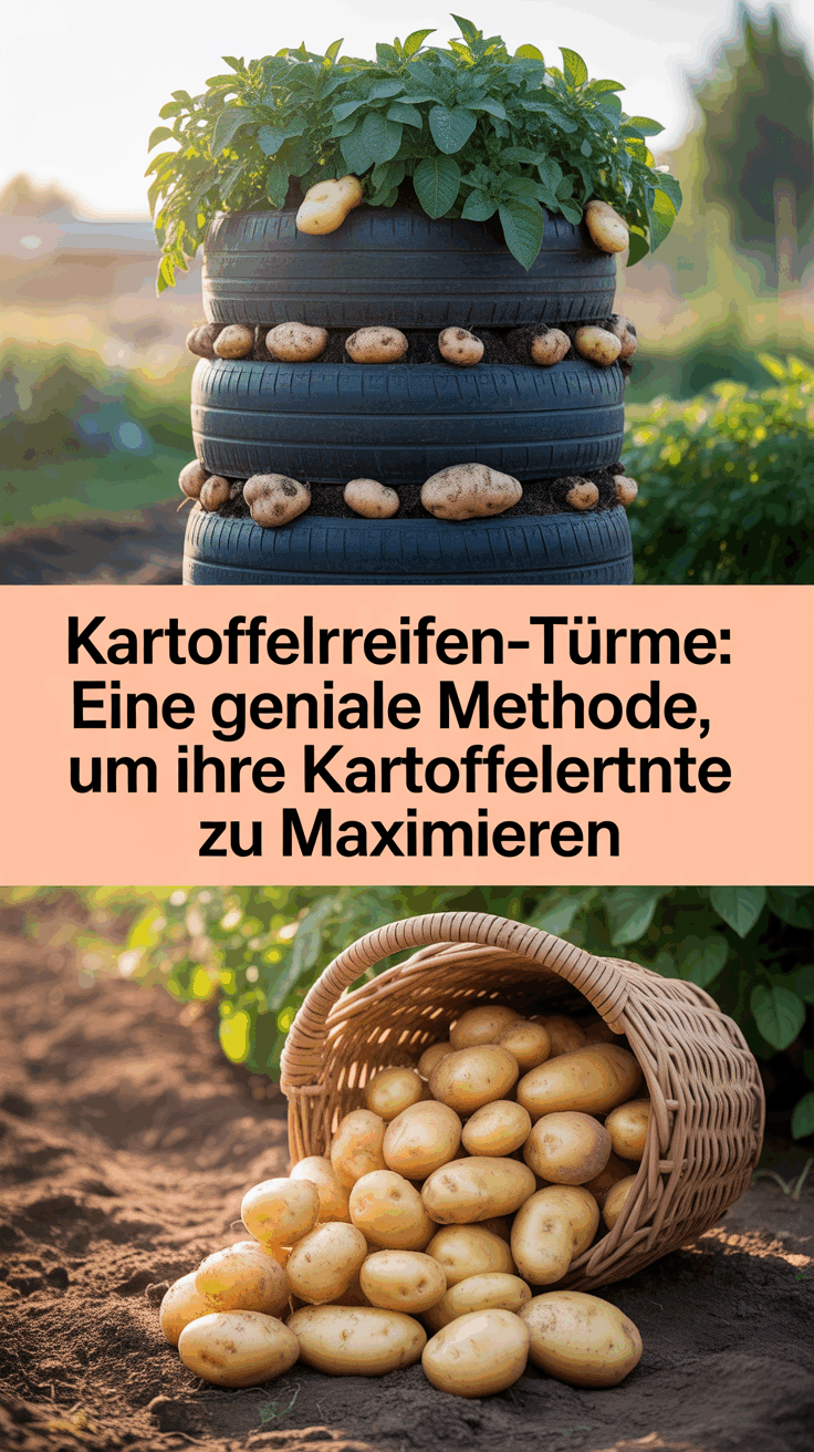 Kartoffelreifen-Türme: Eine geniale Methode, um Ihre Kartoffelernte zu maximieren