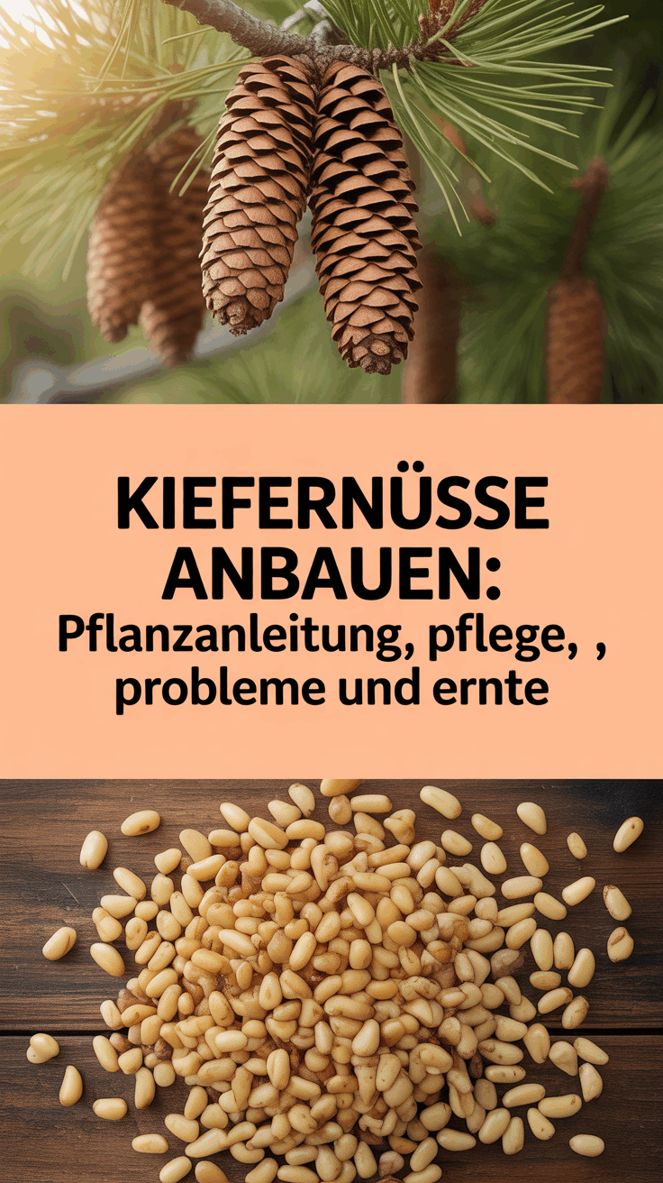 Kiefernnüsse anbauen: Pflanzanleitung, Pflege, Probleme und Ernte