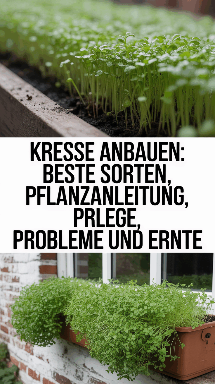 Kresse anbauen: Beste Sorten, Pflanzanleitung, Pflege, Probleme und Ernte
