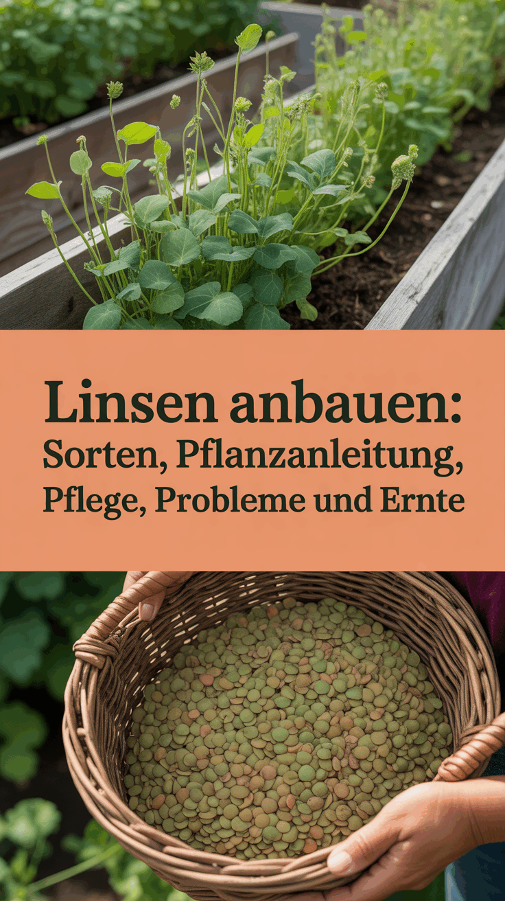 Linsen anbauen: Sorten, Pflanzanleitung, Pflege, Probleme und Ernte
