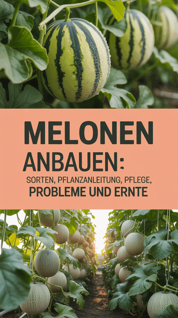 Melonen anbauen: Sorten, Pflanzanleitung, Pflege, Probleme und Ernte
