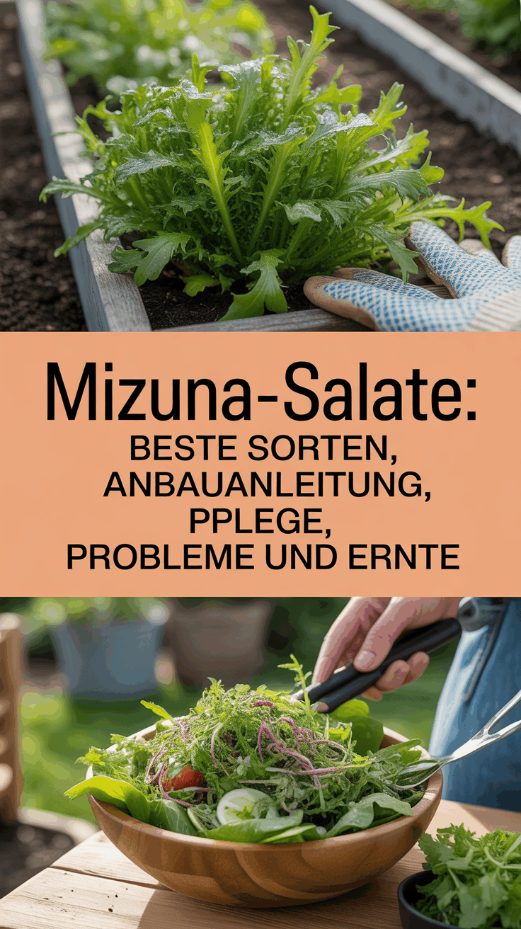 Mizuna-Salate: Beste Sorten, Anbauanleitung, Pflege, Probleme und Ernte
