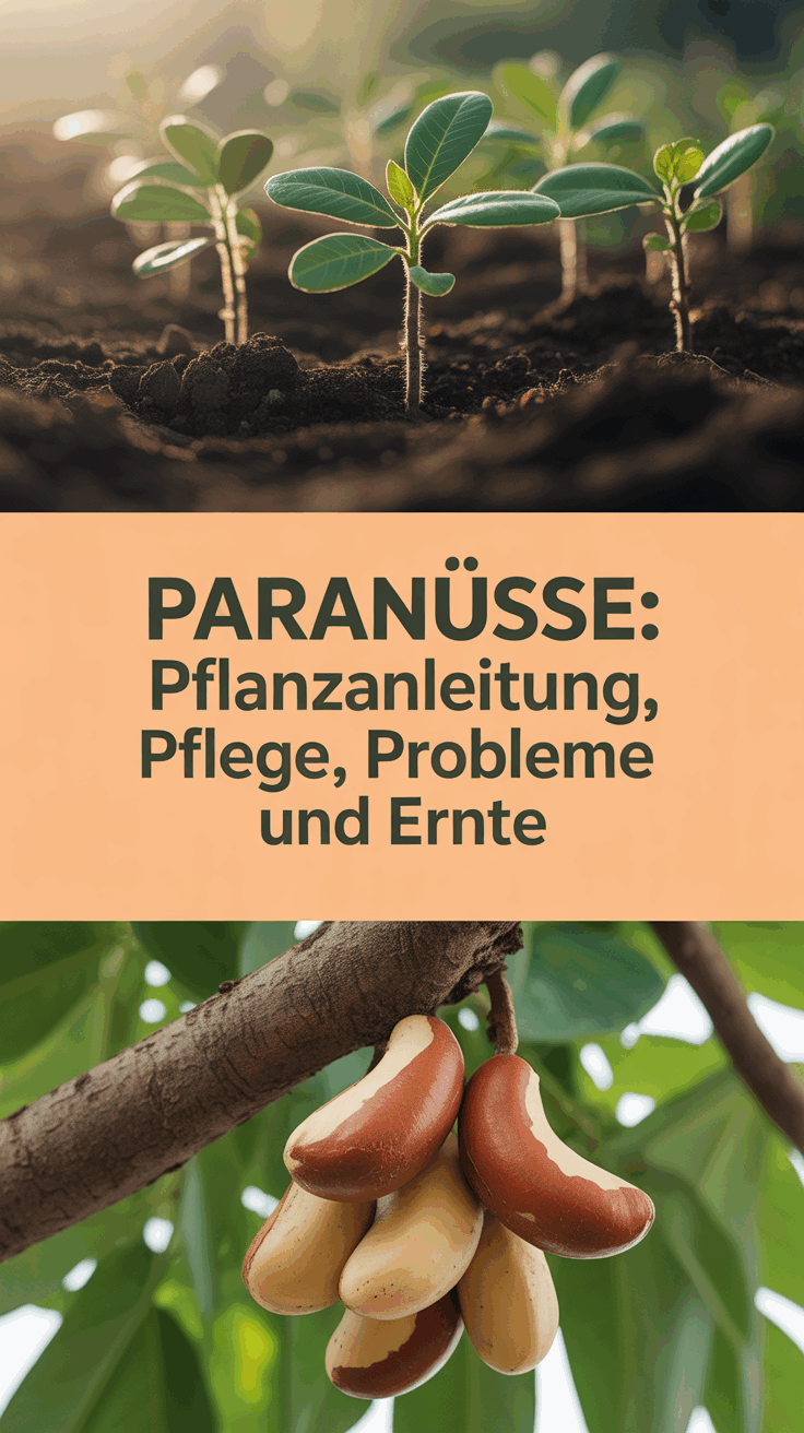 Paranüsse: Pflanzanleitung, Pflege, Probleme und Ernte