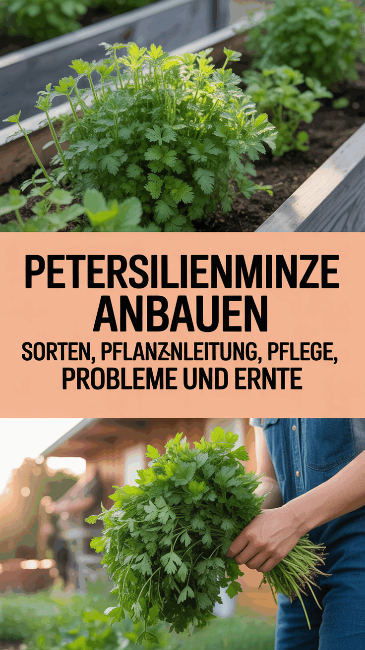 Petersilienminze anbauen: Sorten, Pflanzanleitung, Pflege, Probleme und Ernte