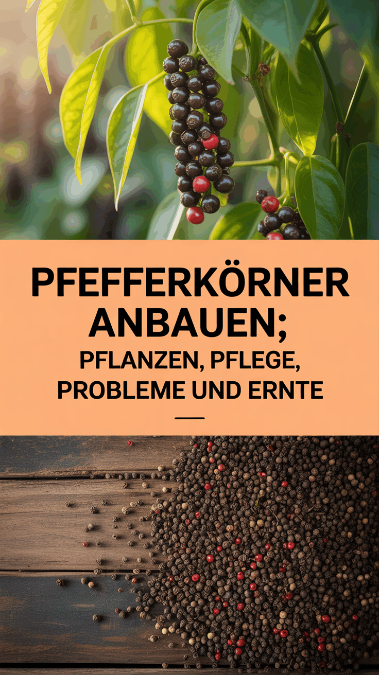 Pfefferkörner anbauen: Pflanzen, Pflege, Probleme und Ernte