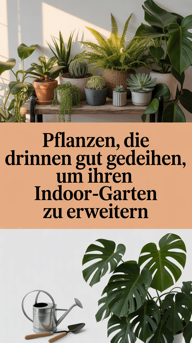 Pflanzen, die drinnen gut gedeihen, um Ihren Indoor-Garten zu erweitern