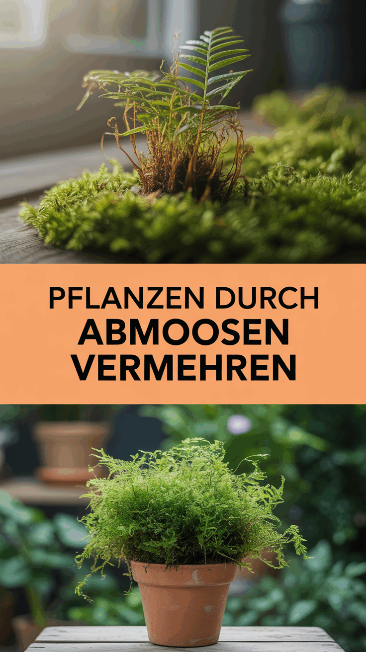 Pflanzen durch Abmoosen vermehren
