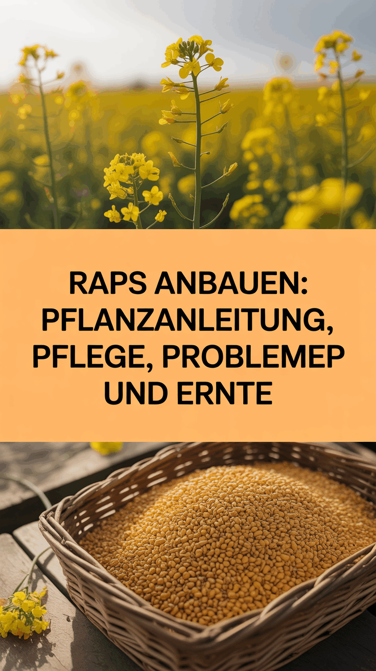 Raps anbauen: Pflanzanleitung, Pflege, Probleme und Ernte