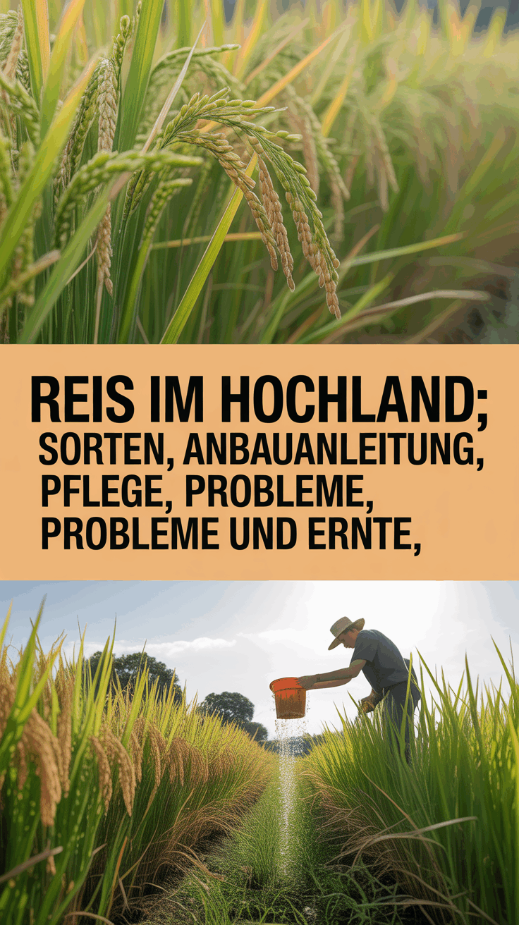 Reis im Hochland: Sorten, Anbauanleitung, Pflege, Probleme und Ernte