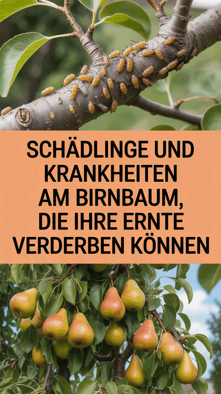Schädlinge und Krankheiten am Birnbaum, die Ihre Ernte verderben können