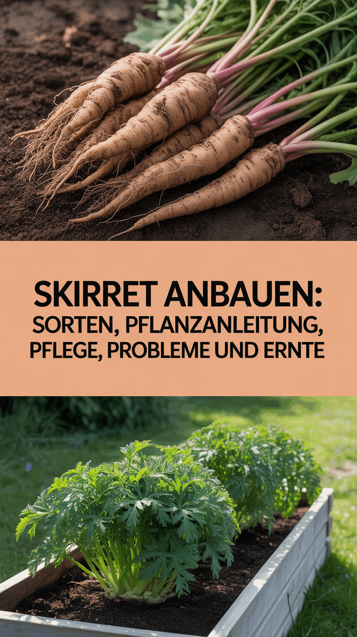 Skirret anbauen: Sorten, Pflanzanleitung, Pflege, Probleme und Ernte