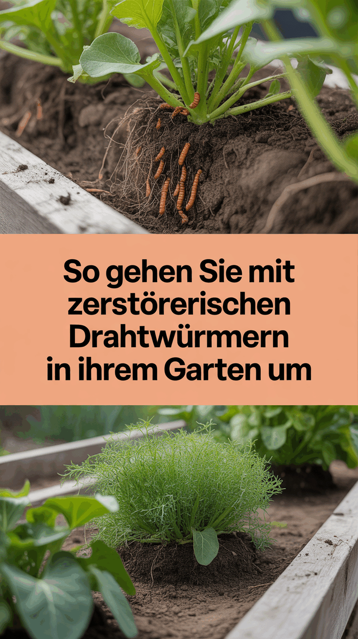 So gehen Sie mit zerstörerischen Drahtwürmern in Ihrem Garten um