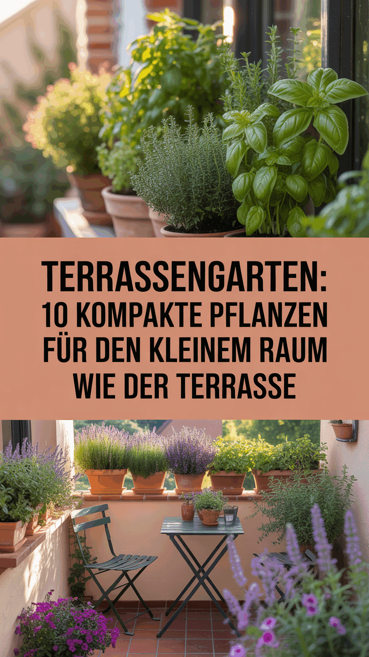 Terrassengarten: 10 kompakte Pflanzen für den Anbau auf kleinem Raum wie der Terrasse