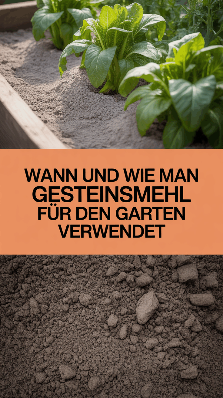 Wann und wie man Gesteinsmehl für den Garten verwendet