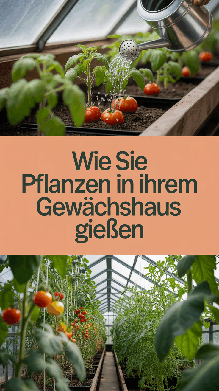 Wie Sie Pflanzen in Ihrem Gewächshaus gießen