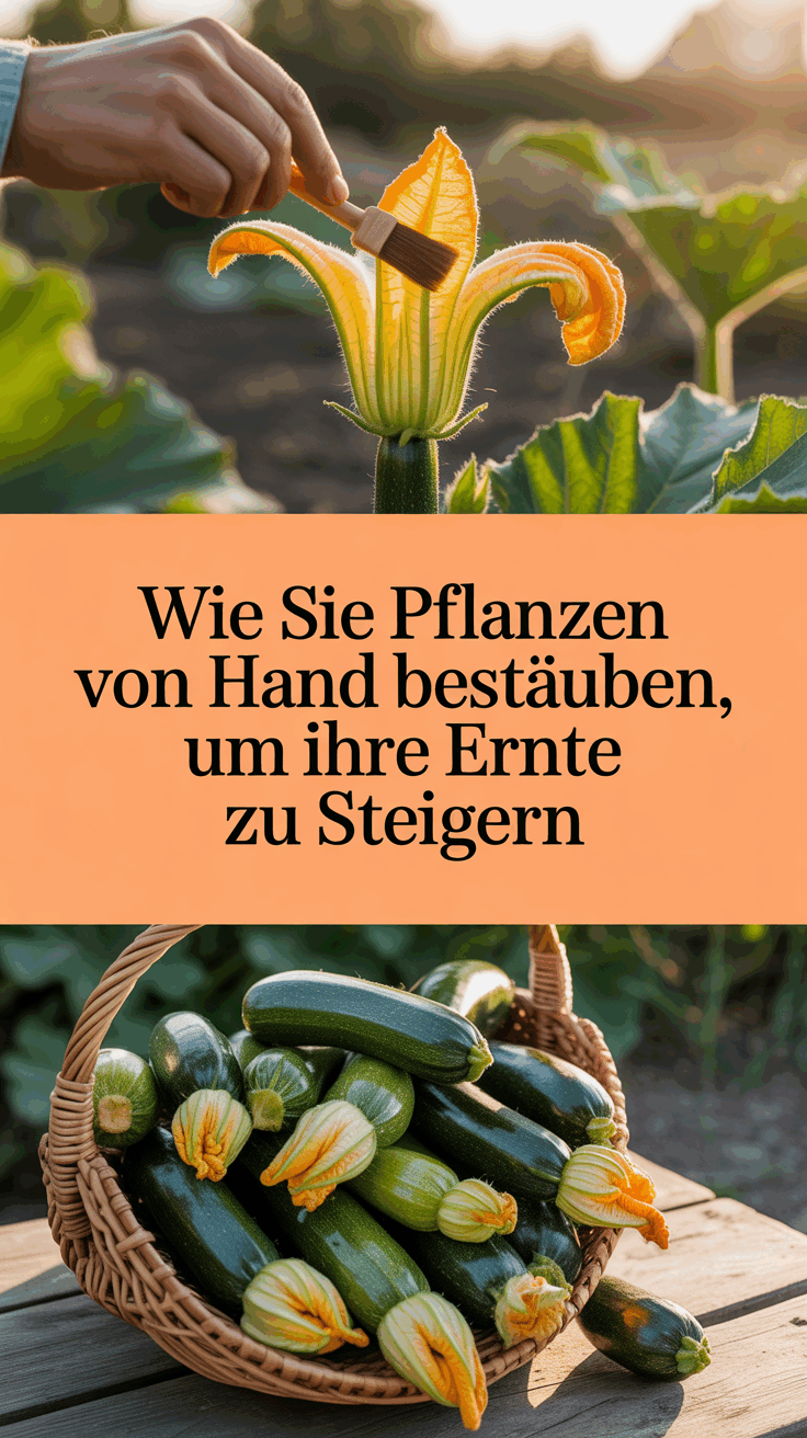 Wie Sie Pflanzen von Hand bestäuben, um Ihre Ernte zu steigern