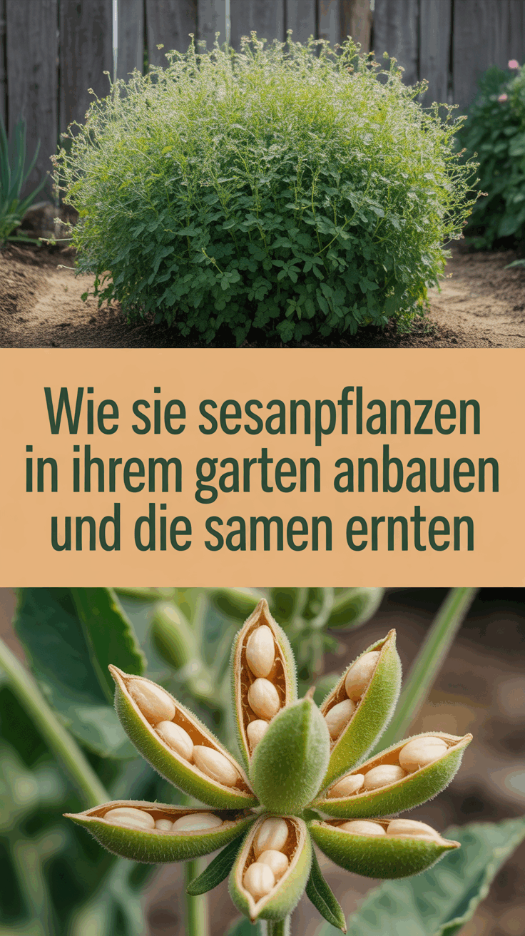 Wie Sie Sesampflanzen in Ihrem Garten anbauen und die Samen ernten