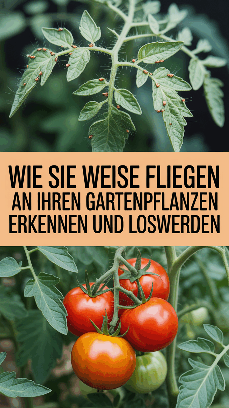 Wie Sie Weiße Fliegen an Ihren Gartenpflanzen erkennen und loswerden