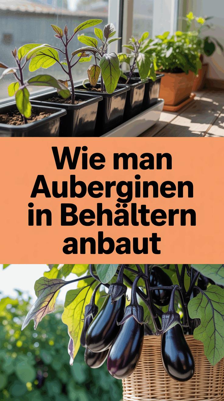 Wie man Auberginen in Behältern anbaut