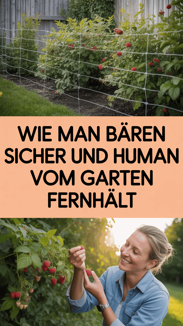 Wie man Bären sicher und human vom Garten fernhält
