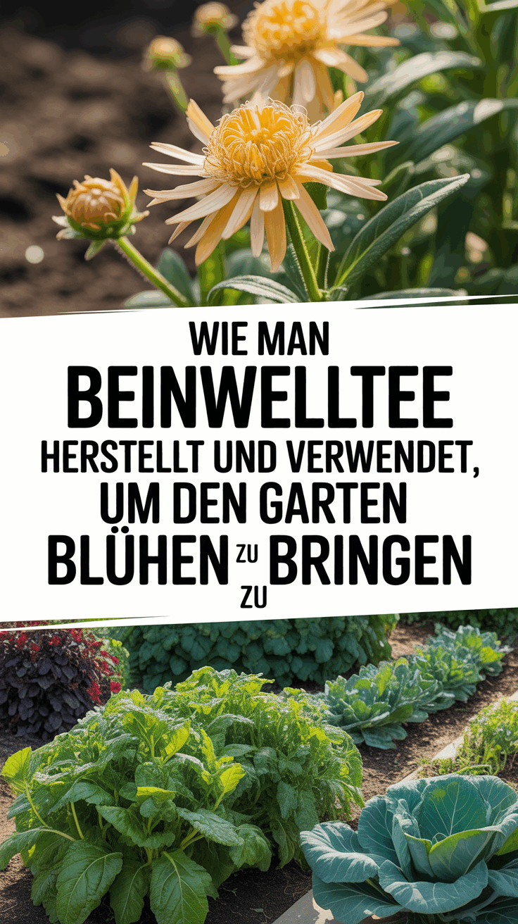 Wie man Beinwelltee herstellt und verwendet, um den Garten zum Blühen zu bringen