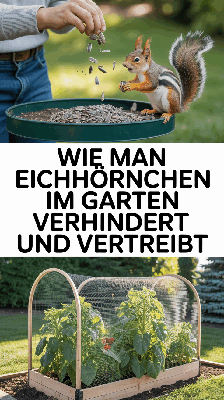 Wie man Eichhörnchen im Garten verhindert und vertreibt